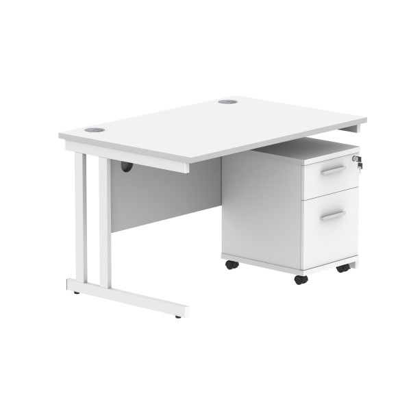 Core Desk With Underdesk Pedestal - 2 or 3 Draw
