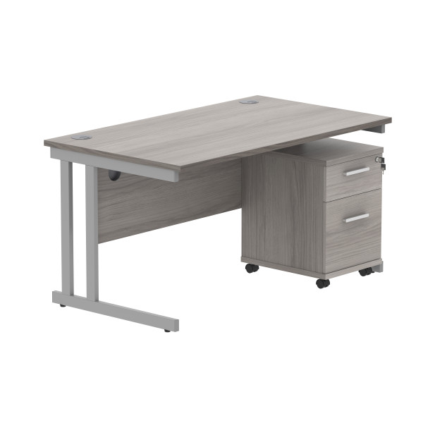 Core Desk With Underdesk Pedestal - 2 or 3 Draw