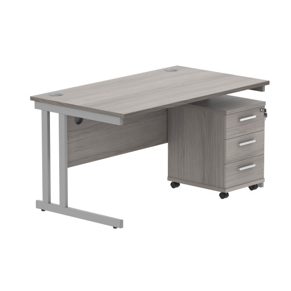 Core Desk With Underdesk Pedestal - 2 or 3 Draw