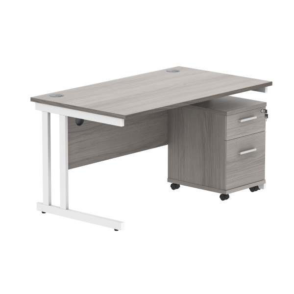 Core Desk With Underdesk Pedestal - 2 or 3 Draw