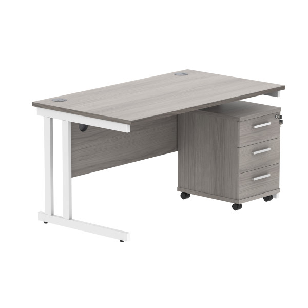 Core Desk With Underdesk Pedestal - 2 or 3 Draw