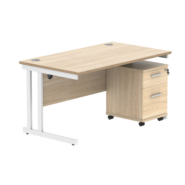 Core Desk With Underdesk Pedestal - 2 or 3 Draw