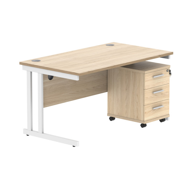 Core Desk With Underdesk Pedestal - 2 or 3 Draw