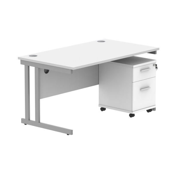 Core Desk With Underdesk Pedestal - 2 or 3 Draw