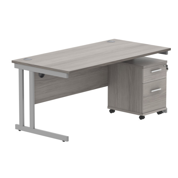Core Desk With Underdesk Pedestal - 2 or 3 Draw