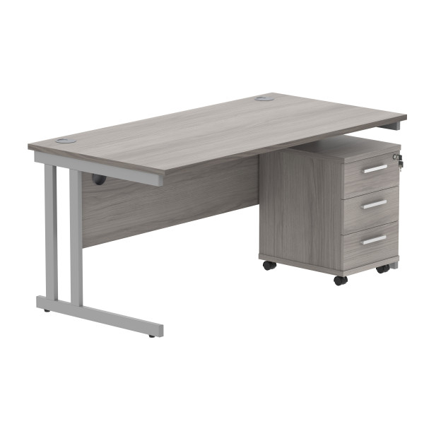 Core Desk With Underdesk Pedestal - 2 or 3 Draw