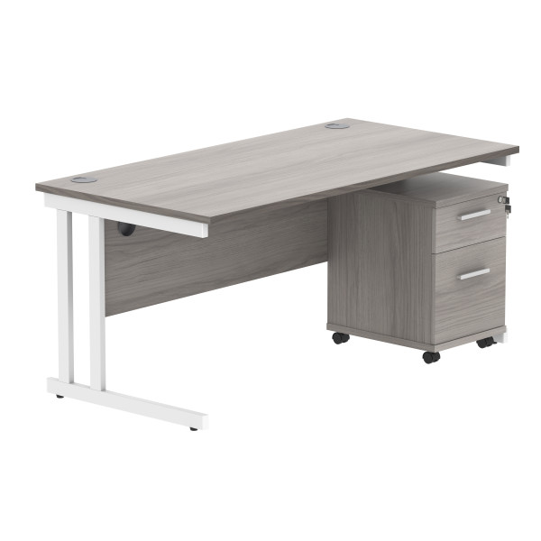 Core Desk With Underdesk Pedestal - 2 or 3 Draw