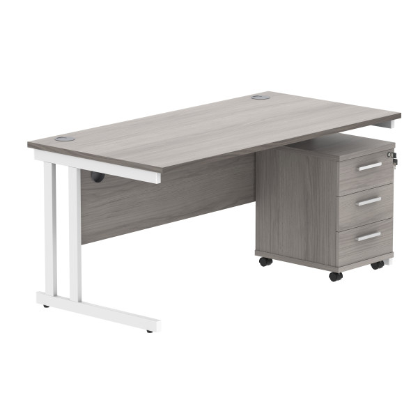Core Desk With Underdesk Pedestal - 2 or 3 Draw