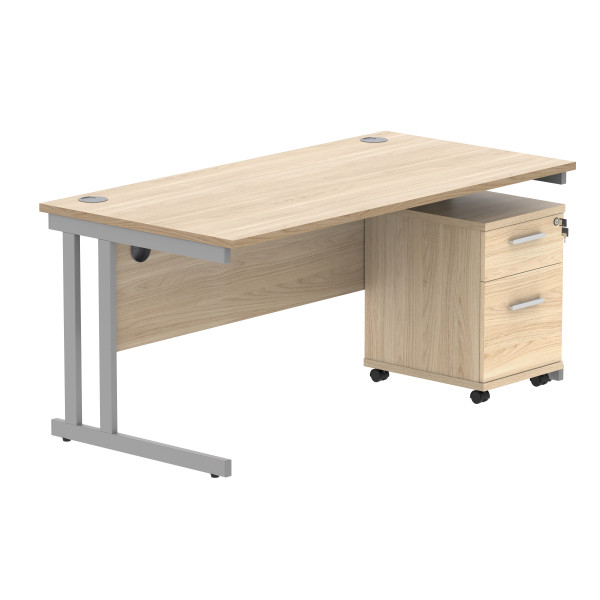 Core Desk With Underdesk Pedestal - 2 or 3 Draw