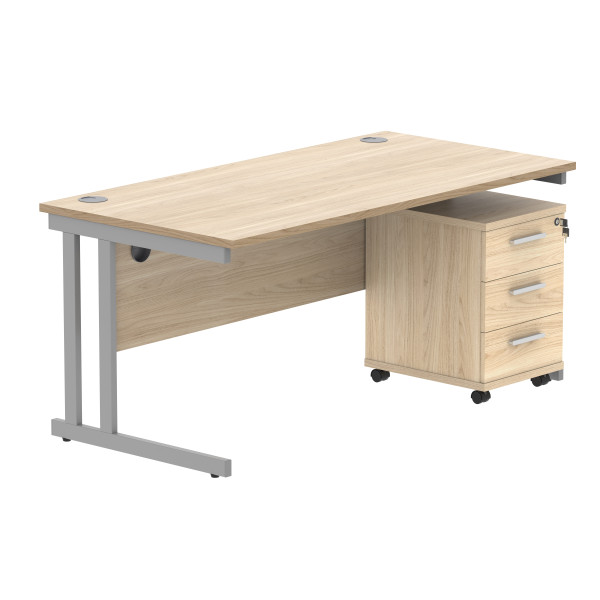 Core Desk With Underdesk Pedestal - 2 or 3 Draw