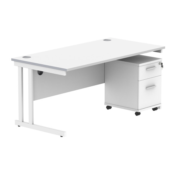 Core Desk With Underdesk Pedestal - 2 or 3 Draw