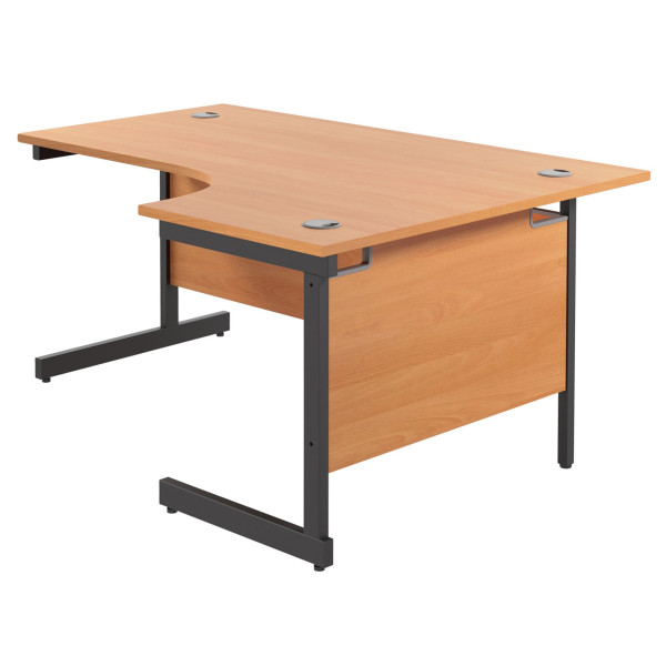 Olton Single Cantilever Corner Office Desk