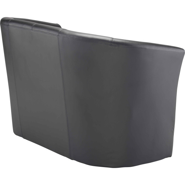 Encounter Sofa Black PU Leather