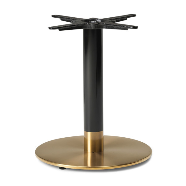 Cava Black And Gold Round Table Base