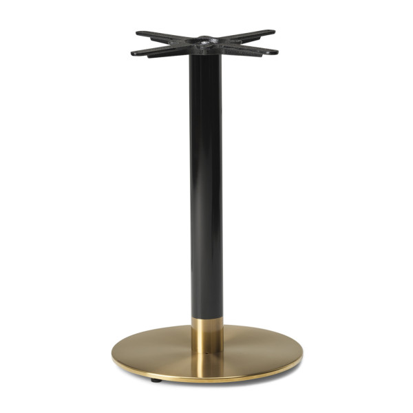 Cava Black And Gold Round Table Base