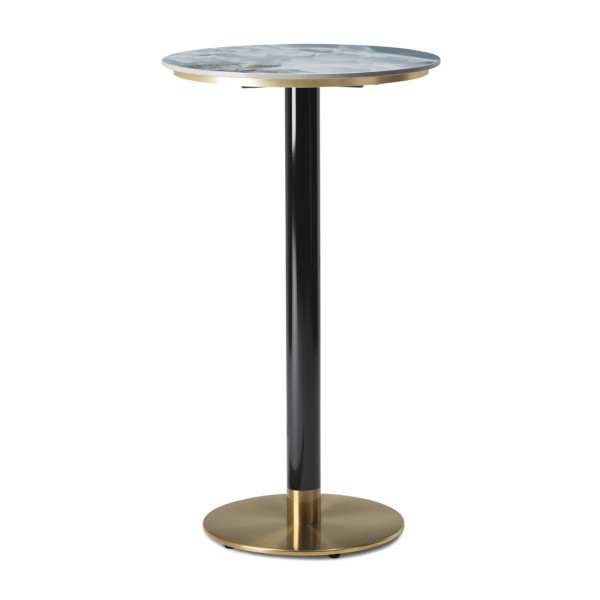 Cava Black And Gold Round Table Base