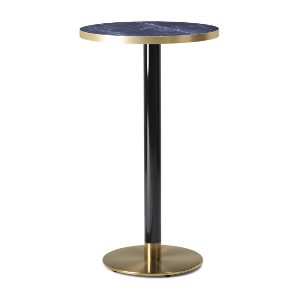 Cava Black And Gold Round Table Base