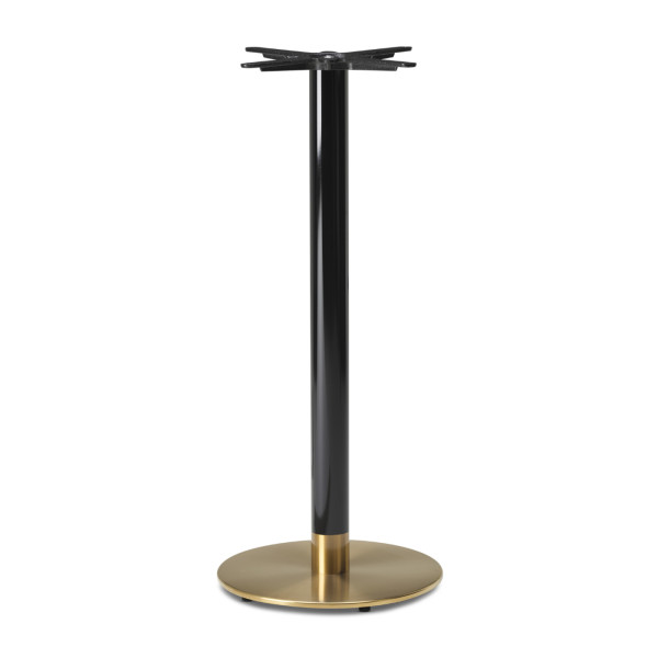 Cava Black And Gold Round Table Base
