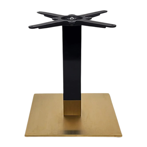 Cava Black And Gold Square Table Base