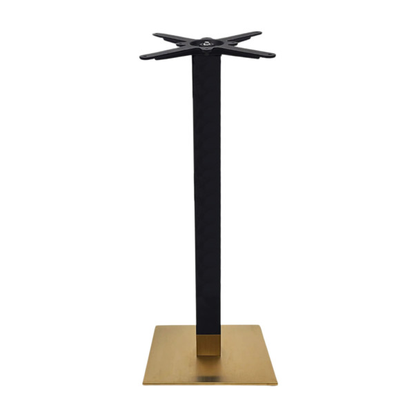 Cava Black And Gold Square Table Base