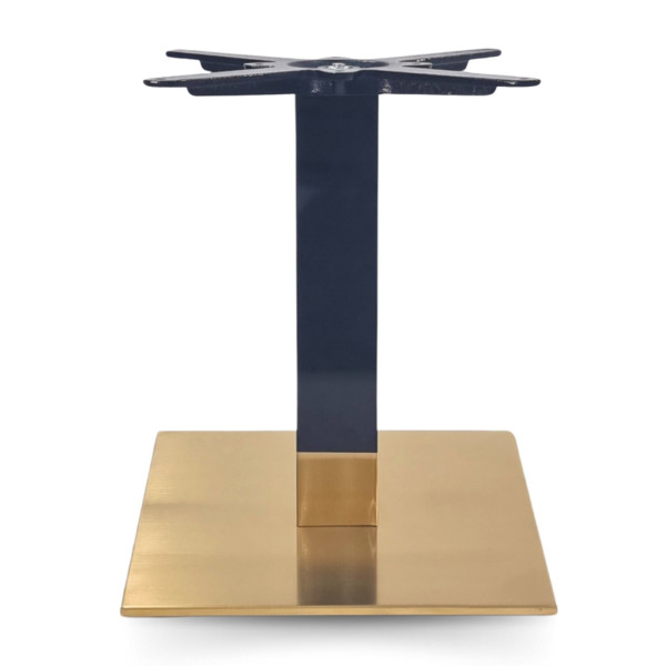 Cava Black And Gold Square Table Base