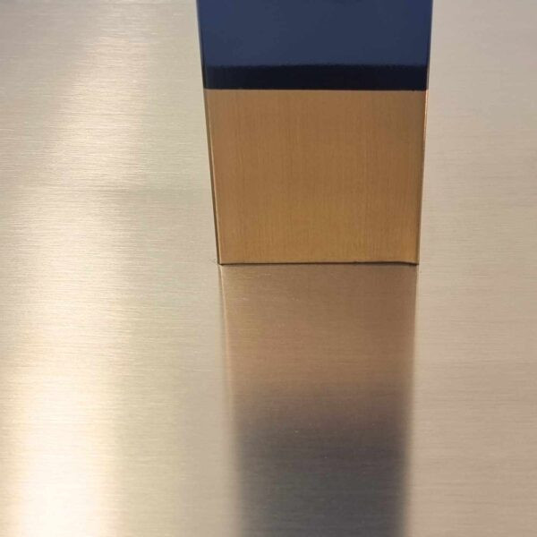 Cava Black And Gold Square Table Base