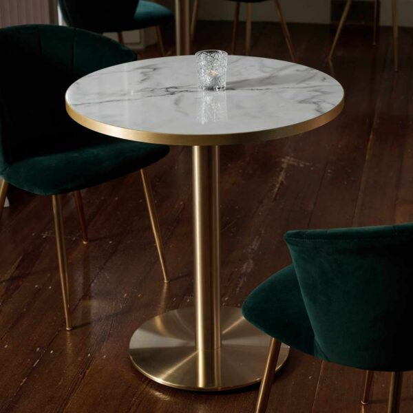 Cava Round Champagne Gold Base