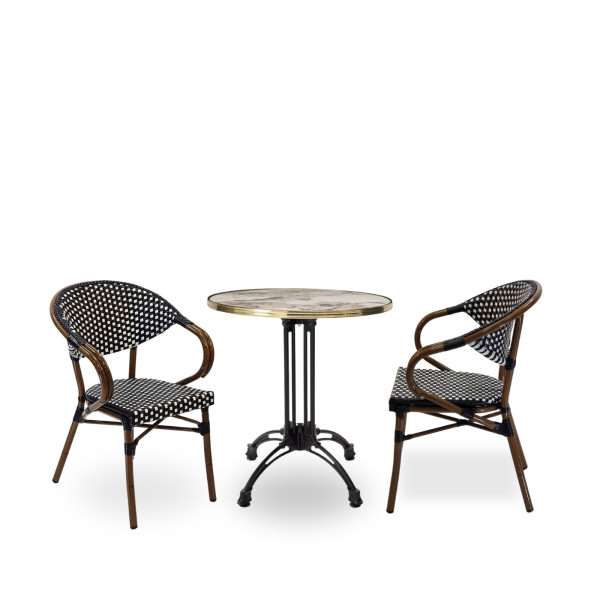 Luxe All Weather Bistro Armchair