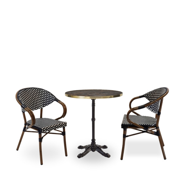 Luxe All Weather Bistro Armchair