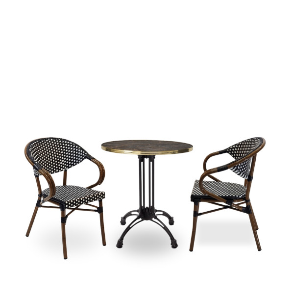 Luxe All Weather Bistro Armchair