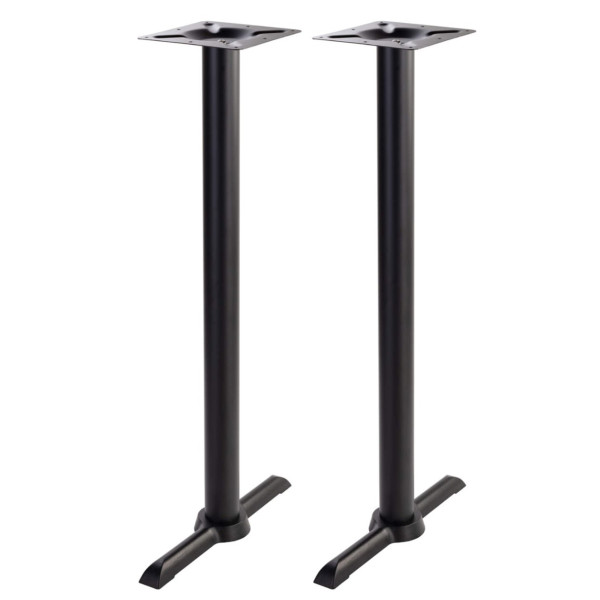 Phoenix Black Cruciform Twin Table Base - Max Top Size: 1800mm x 1000mm