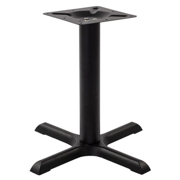 Phoenix Black Cruciform Small Table Base Max Top Size: 800mm Diameter / 700mm Square