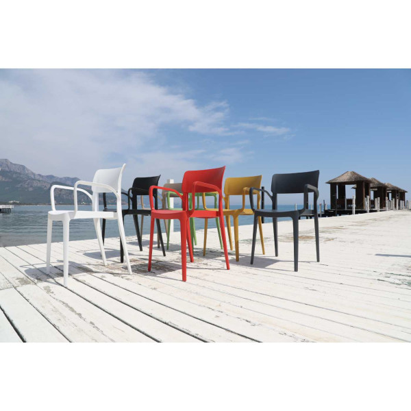 Vivo All Weather Bistro Stacking Armchair