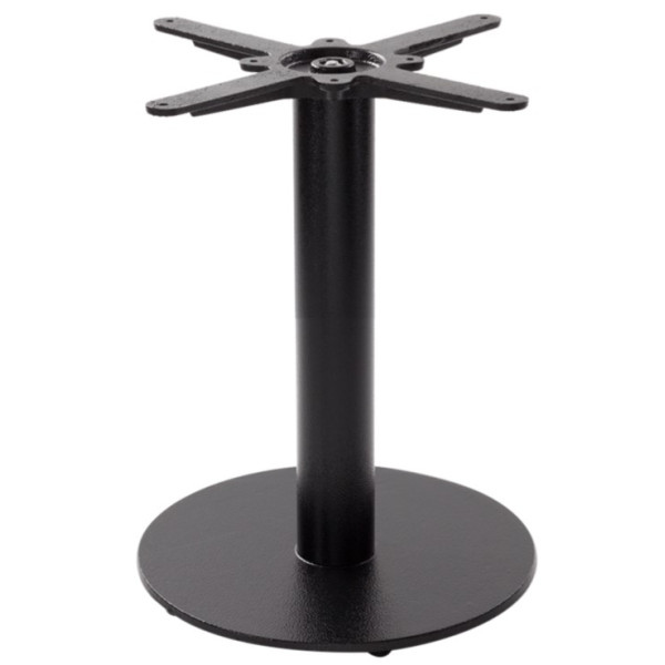 Forza Black Cast Iron Round Small Table Base