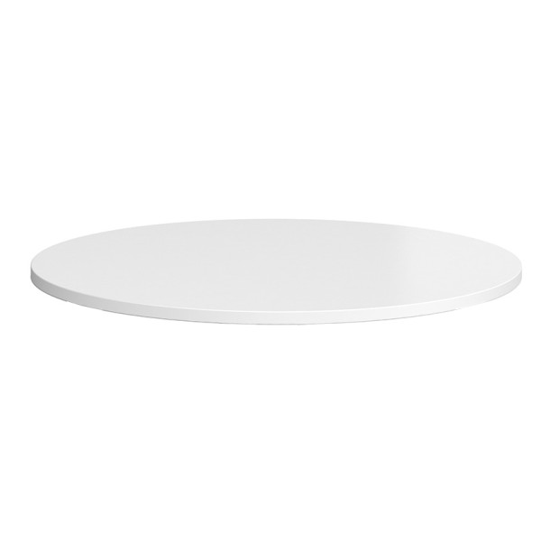 White Tuff Top MFC Round Table Top