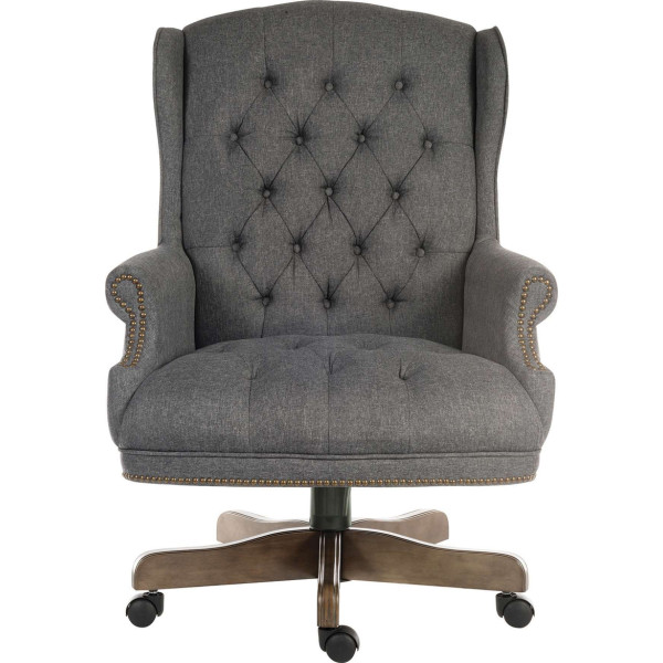 Corringham Traditional Grey Fabric Chair