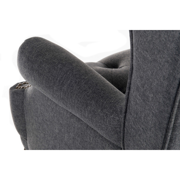 Corringham Traditional Grey Fabric Chair