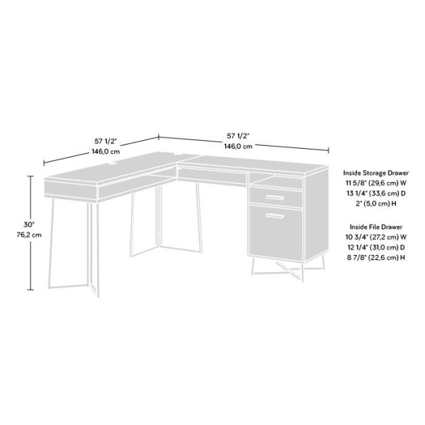 Canyon Lane L-Shaped Workstation