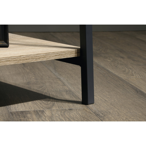 Industrial Style Oak TV Stand