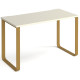 Cairo Straight Desk with Brass Sleigh Frames
