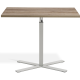 Boost Gas Lift Single Leg Table for Rectangular Tops