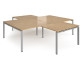 Adapt 4 Person Desk Cluster with Return Unit