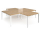 Adapt 4 Person Desk Cluster with Return Unit