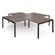 Adapt 4 Person Desk Cluster with Return Unit