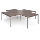 Adapt 4 Person Desk Cluster with Return Unit