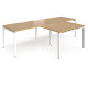 Adapt 2 Person  L Shape Desks with Return Unit