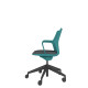 Turquoise Perforated Shell With Black Swivel Base