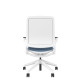 Designer Upholstered Back Chair - White