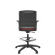 Black Shell Mesh Back Draughtsman Task Chair