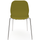 Coco Plastic Shell Chair with 4 Chrome Legs